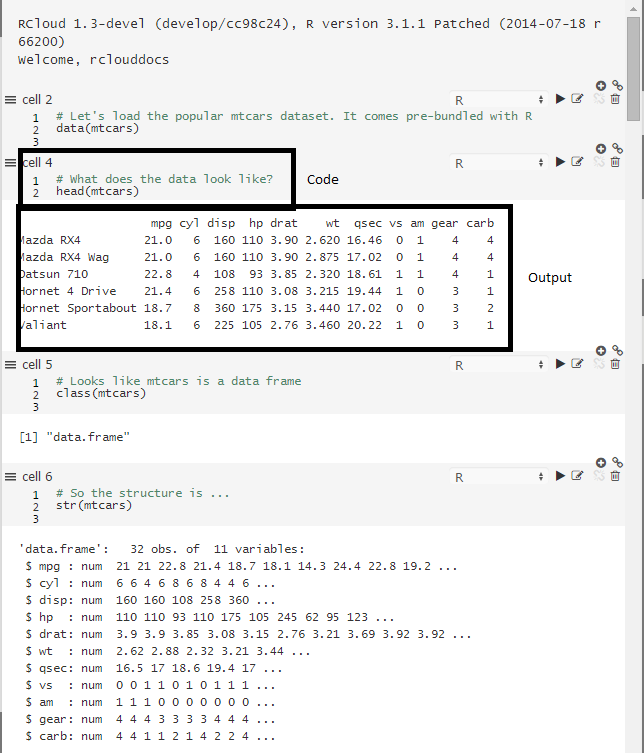 Code and Output Results