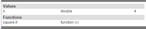 Function Workspace Panel