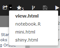 Header Bar: Notebook Share Type / View Mode