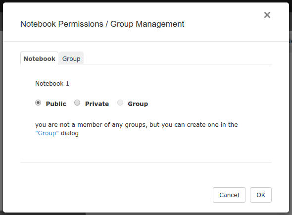 Protection Dialog Box: Permissions