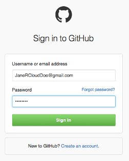 RCloud GitHub Sign In